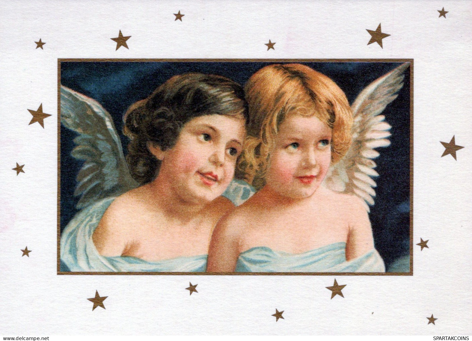 ANGEL CHRISTMAS Holidays Vintage Postcard CPSM #PAH047.GB - Angels