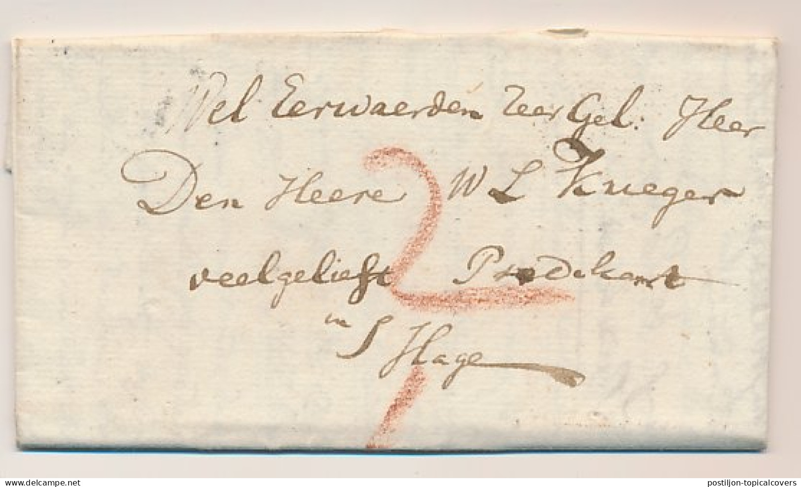 Oegstgeest - Leyden - Den Haag 1796 - ...-1852 Préphilatélie