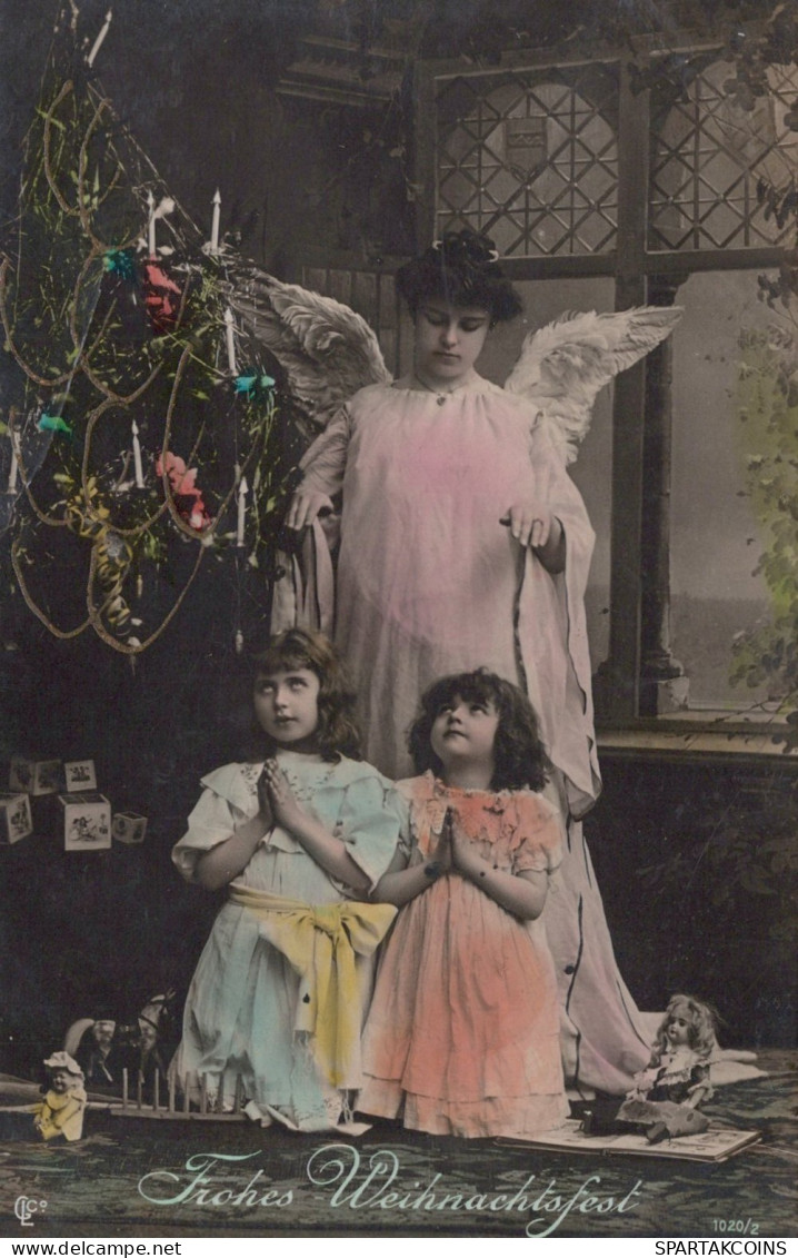 1905 ANGE NOËL Vintage Antique Carte Postale CPA #PAG670.FR - Anges