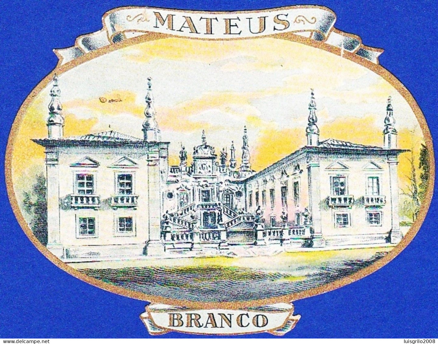Wine Label, Portugal -  MATEUS BRANCO -|- Sogrape - Otros & Sin Clasificación