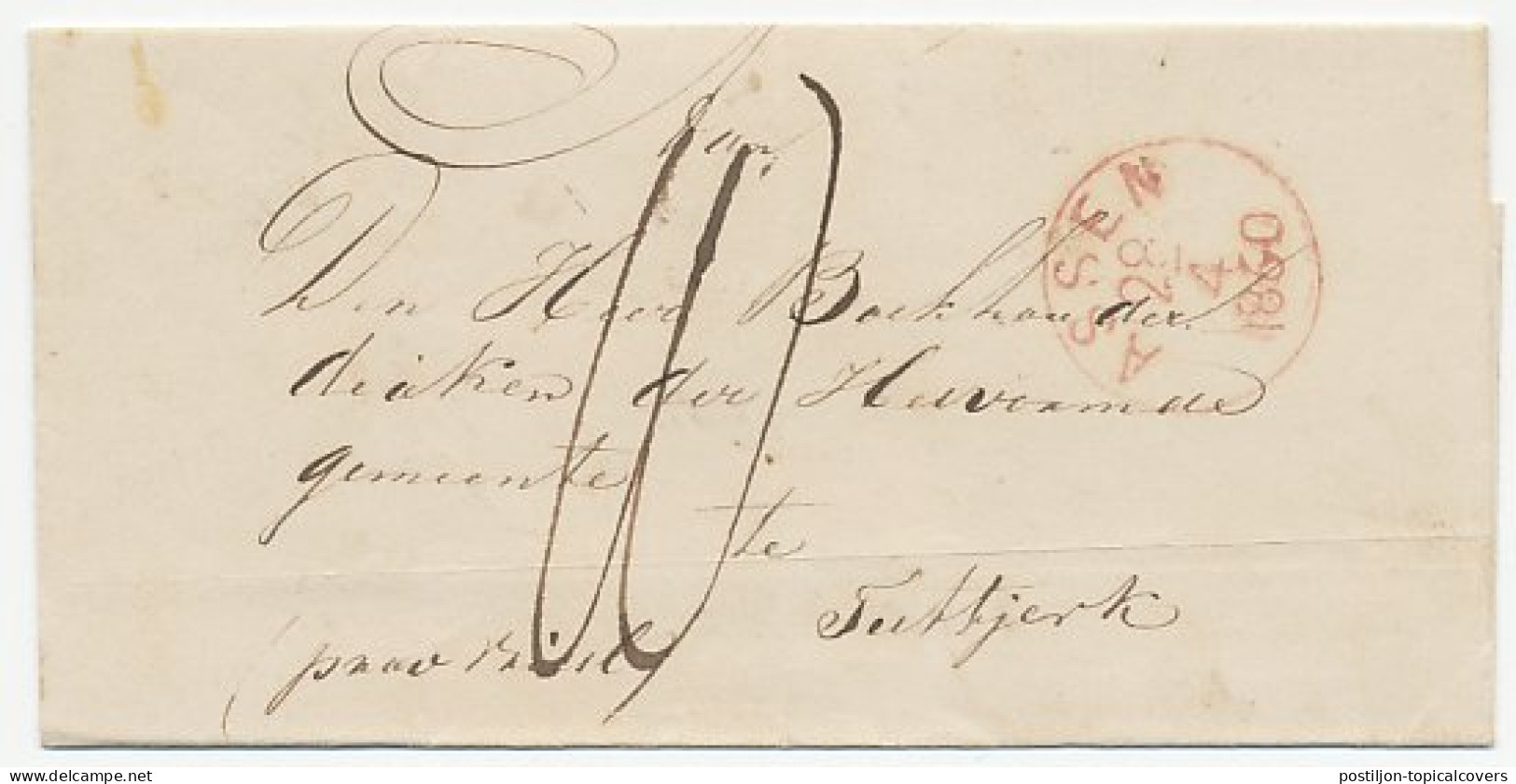 Naamstempel Eelde 1860 - Covers & Documents