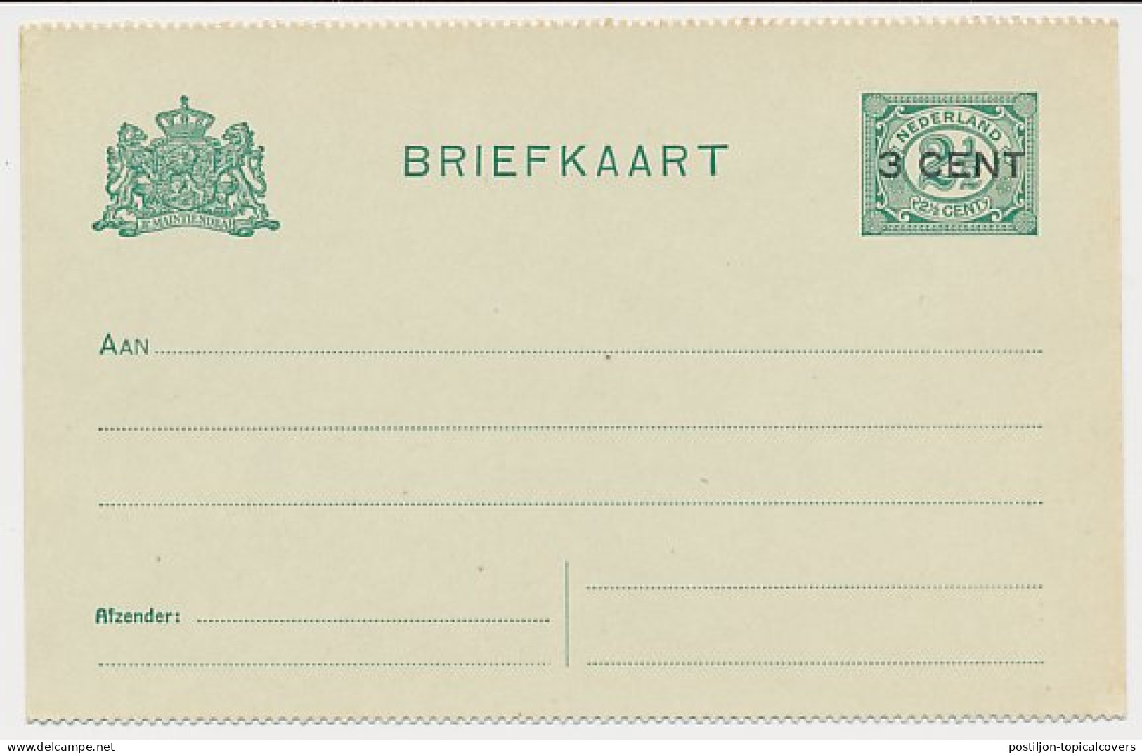 Briefkaart G. 96 B II - Ganzsachen