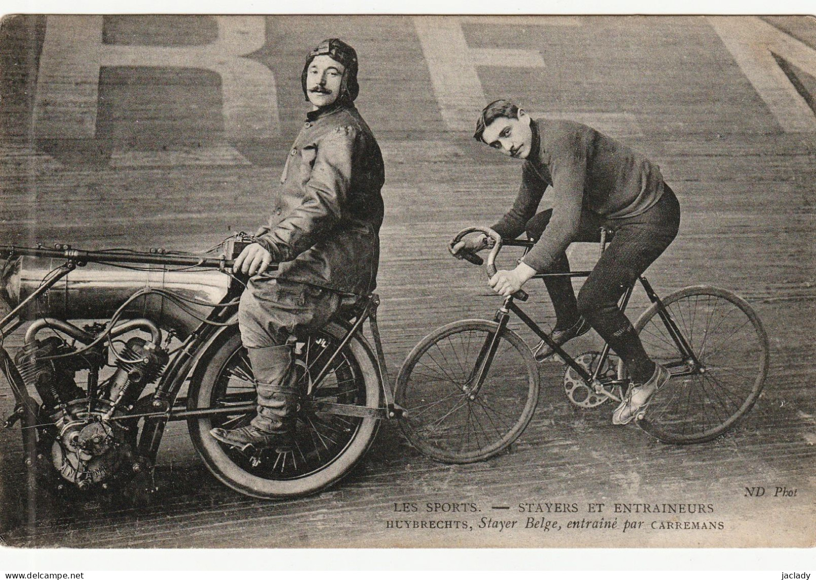 Cyclisme -- Les Sports - Stayers Et Entraîneurs, Huybrechts, Stayer Belge Entraîné Par Carremans.   (2 Scans) - Cyclisme