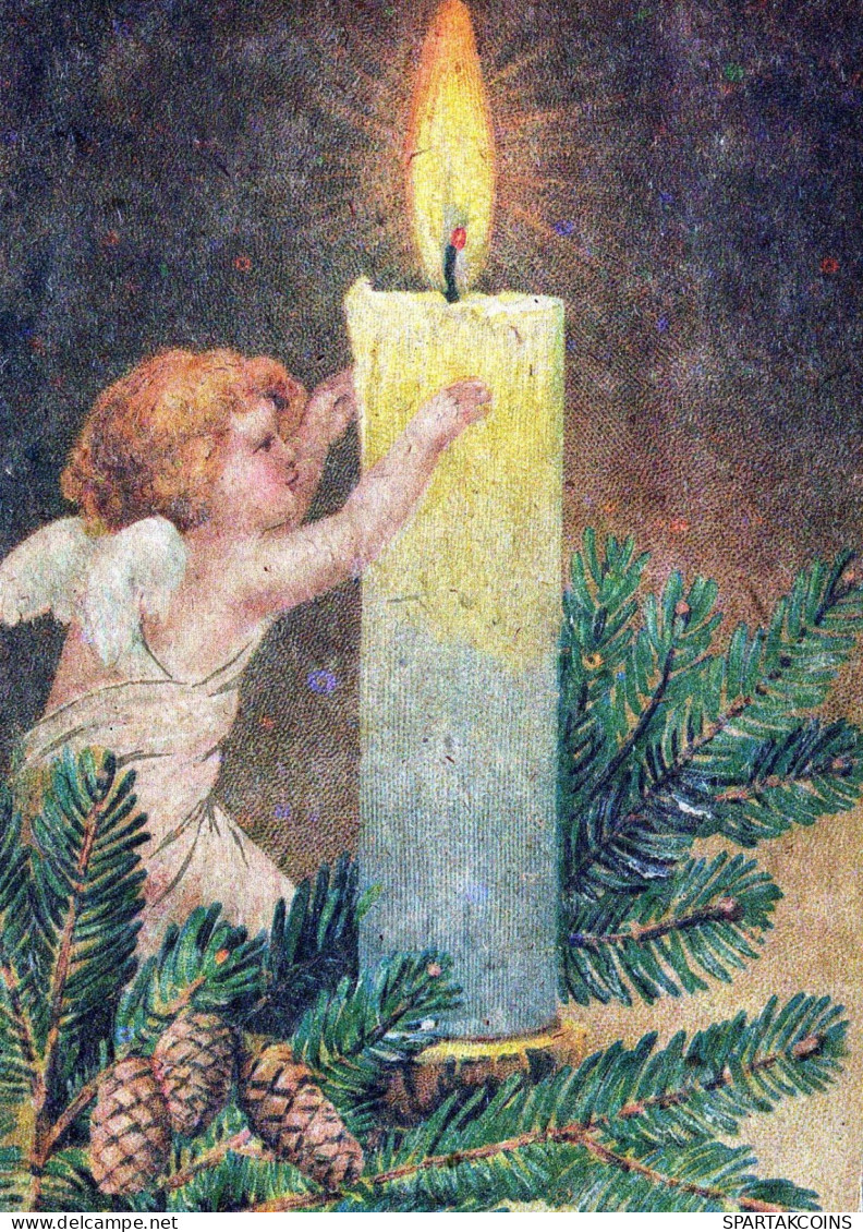ANGELO Natale Vintage Cartolina CPSM #PBP341.IT - Angels