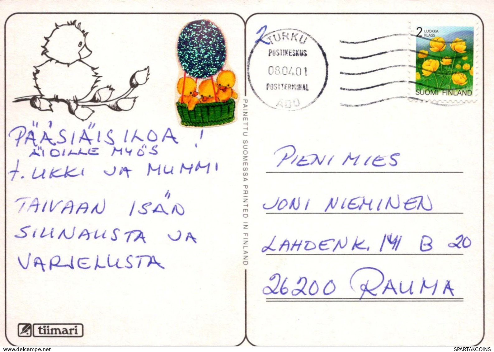 PASQUA BAMBINO UOVO Vintage Cartolina CPSM #PBO275.IT - Pasen