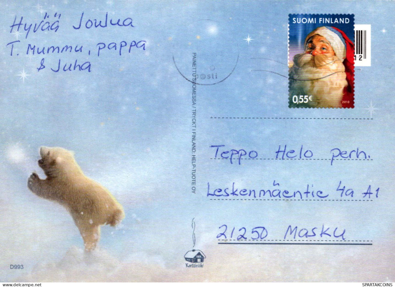 Buon Anno Natale Vintage Cartolina CPSM #PBN595.IT - Nouvel An