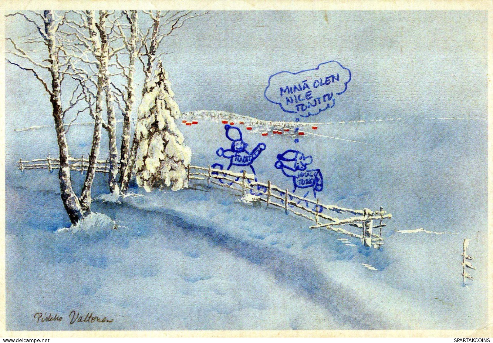 Buon Anno Natale Vintage Cartolina CPSM #PBN035.IT - Nouvel An
