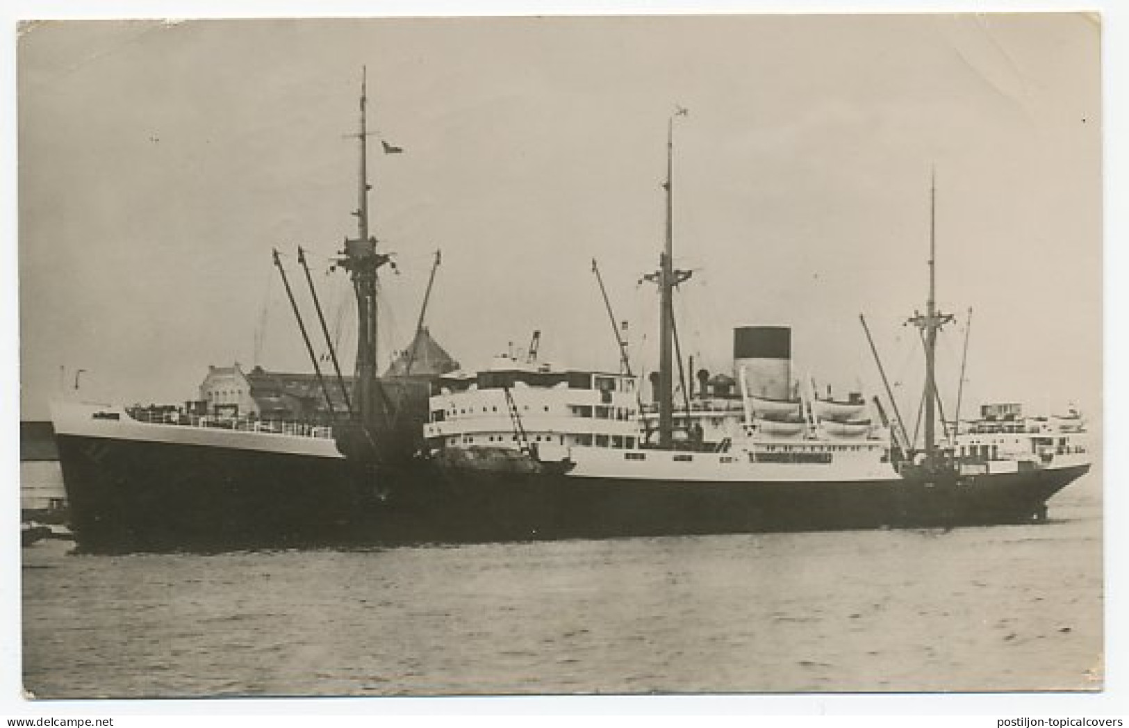 Prentbriefkaart SMN - M.S. Tabinta 1950 - Passagiersschepen