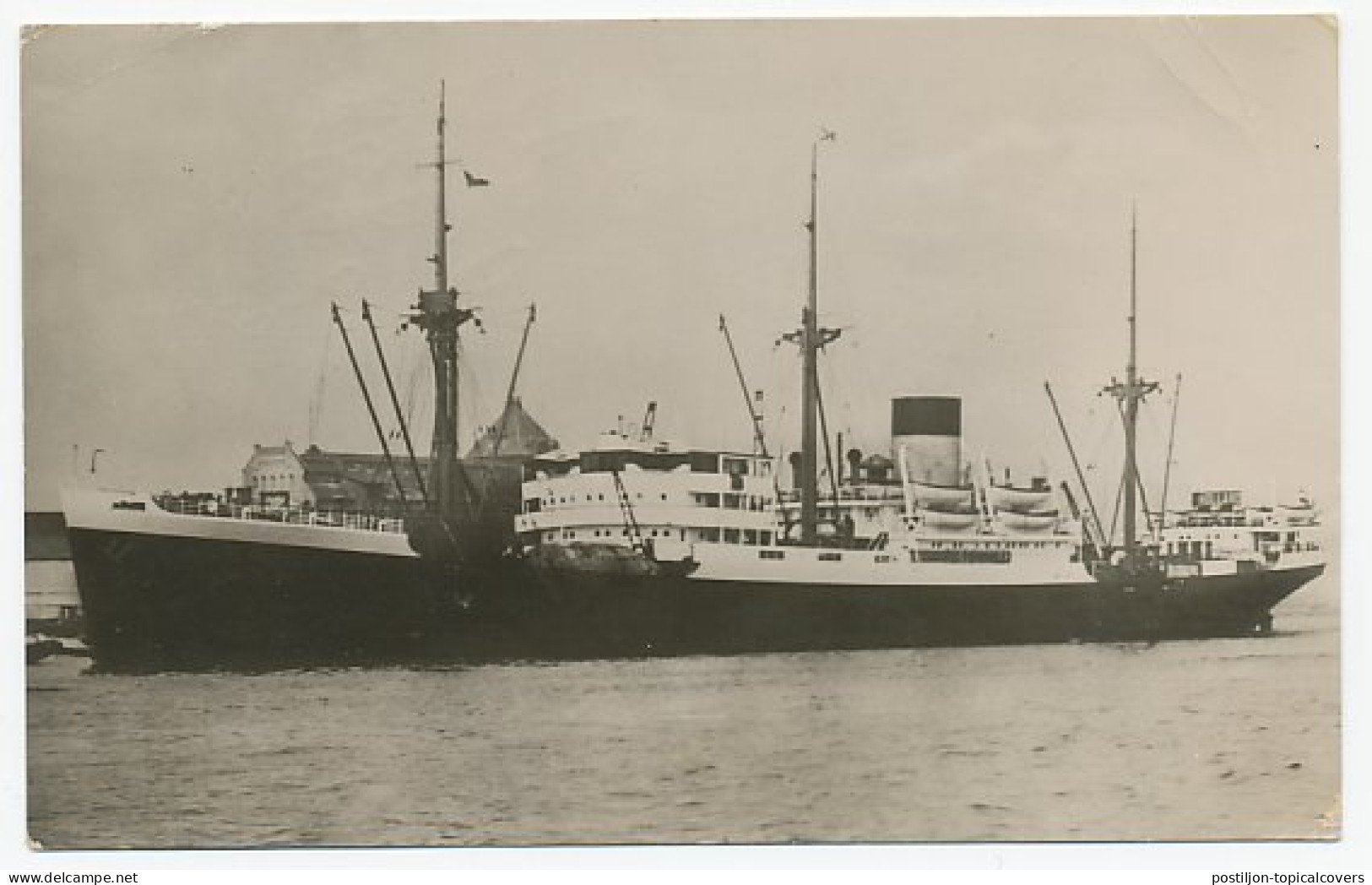 Prentbriefkaart SMN - M.S. Tabinta 1950 - Dampfer