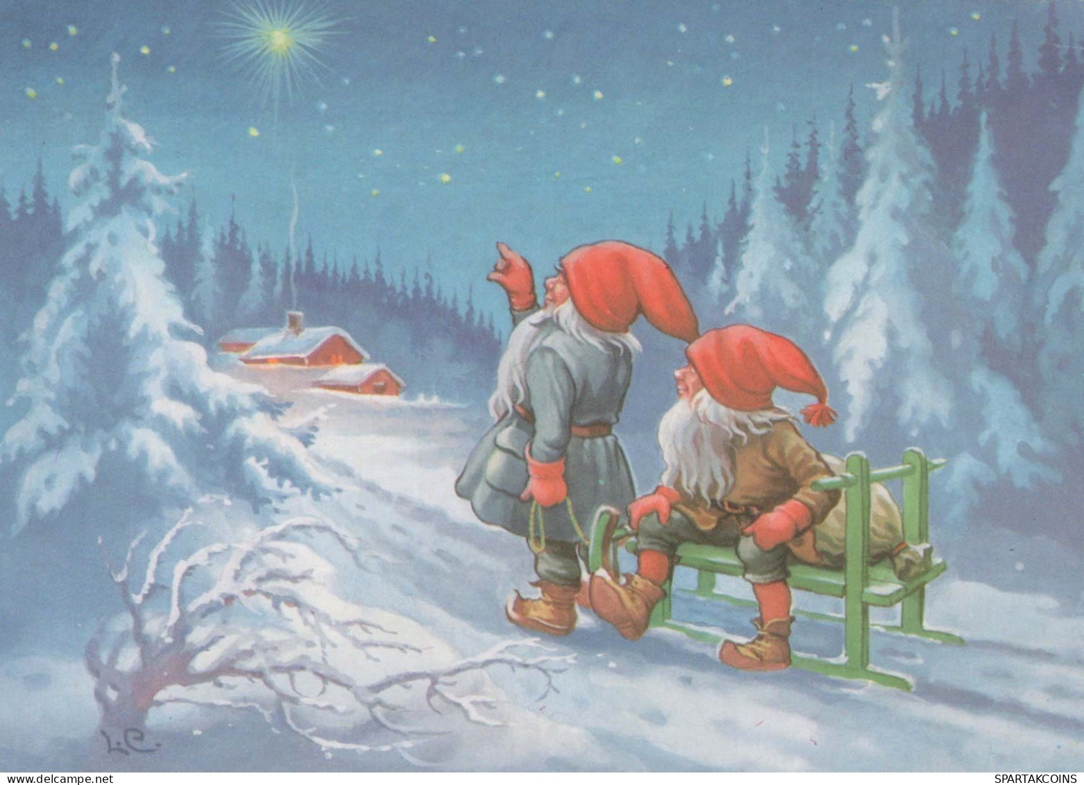Buon Anno Natale GNOME Vintage Cartolina CPSM #PBA717.IT - Nouvel An