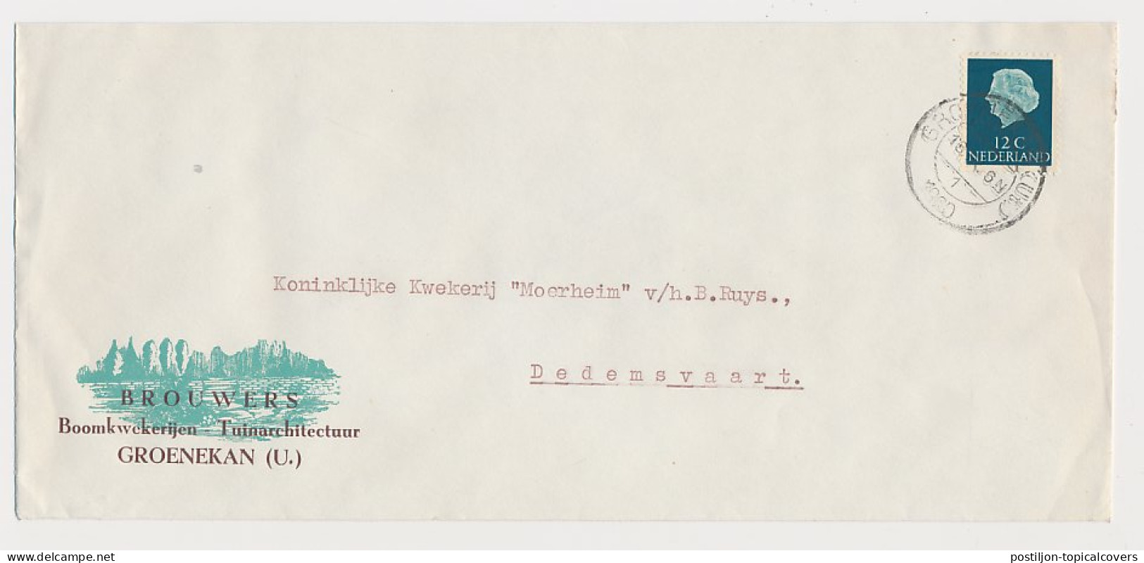 Firma Envelop Groenekan 1960 - Boomkwekerij - Unclassified