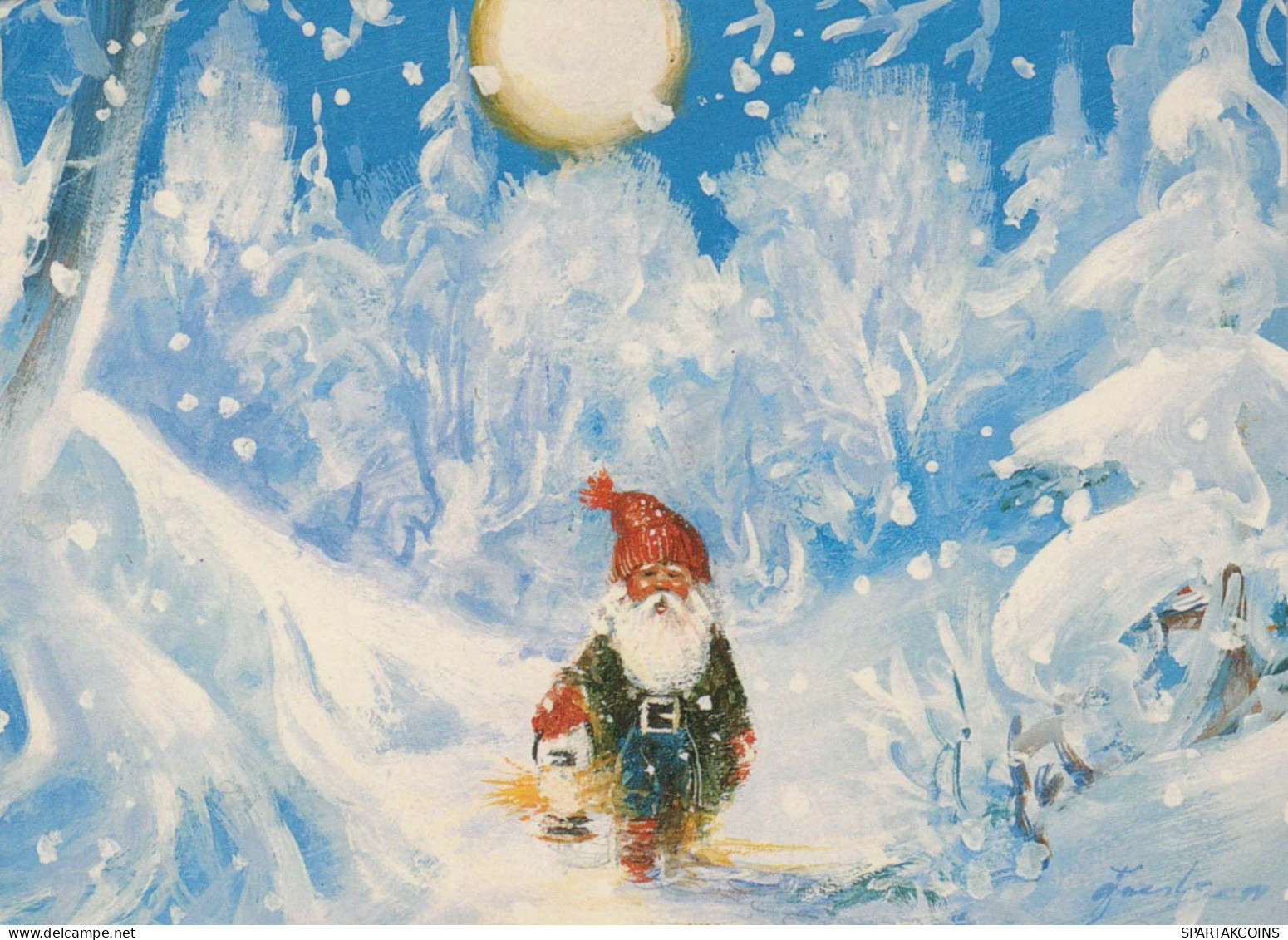 Buon Anno Natale GNOME Vintage Cartolina CPSM #PBA971.IT - Nouvel An