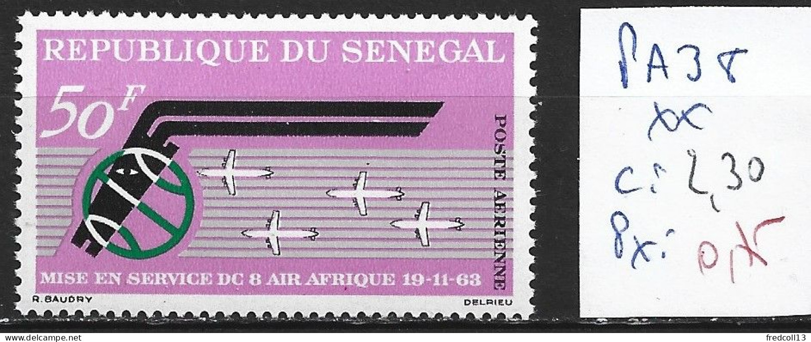 SENEGAL PA 38 ** Côte 2.30 € - Senegal (1960-...)