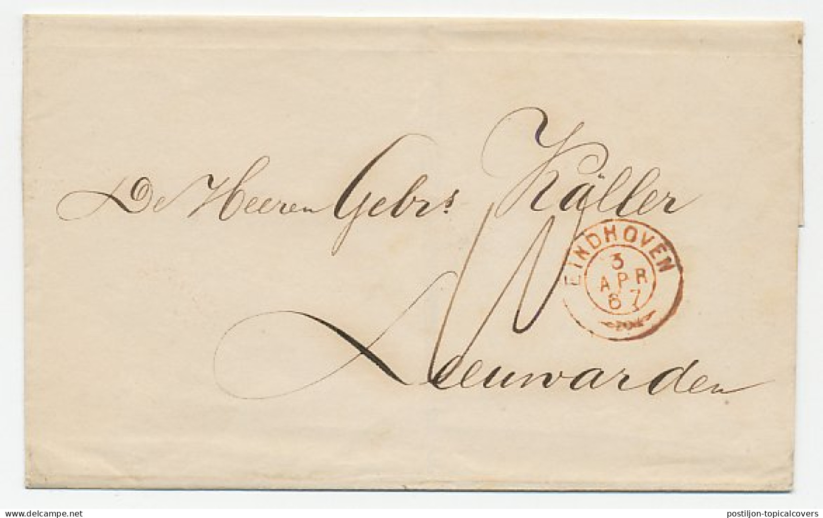 Takjestempel Eindhoven 1867 - Briefe U. Dokumente