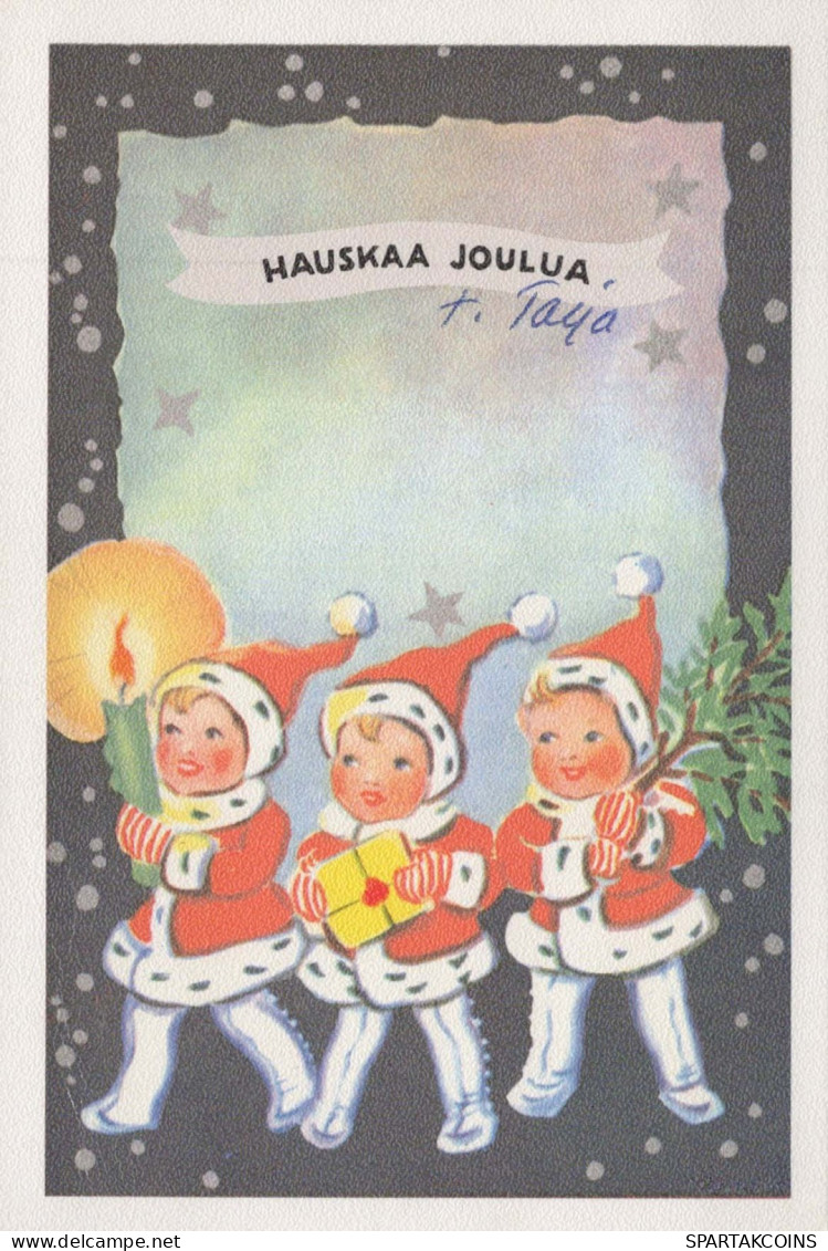 Buon Anno Natale BAMBINO Vintage Cartolina CPSM #PAW981.IT - Nieuwjaar