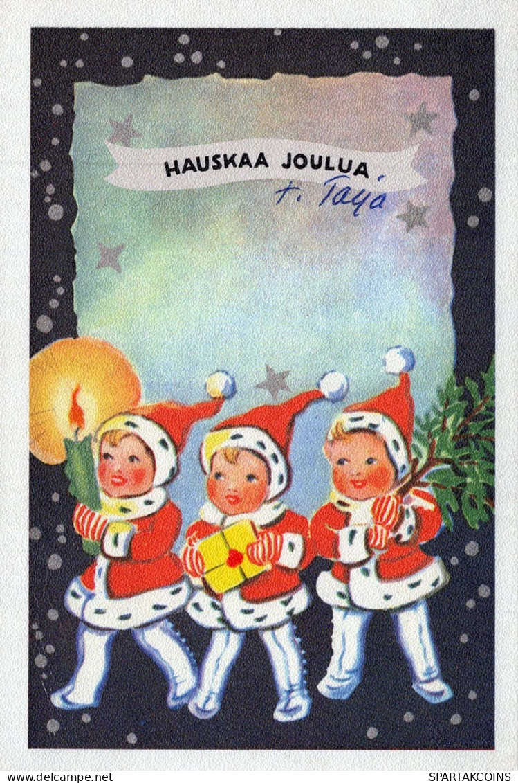 Buon Anno Natale BAMBINO Vintage Cartolina CPSM #PAW981.IT - Nieuwjaar