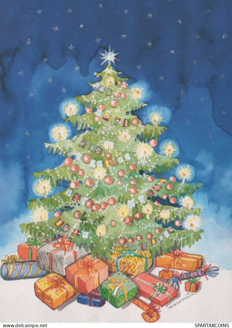 Buon Anno Natale Vintage Cartolina CPSM #PAV252.IT - Nieuwjaar