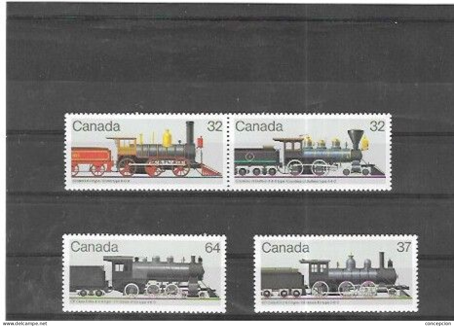 CANADA Nº 895 AL 898 - Trains