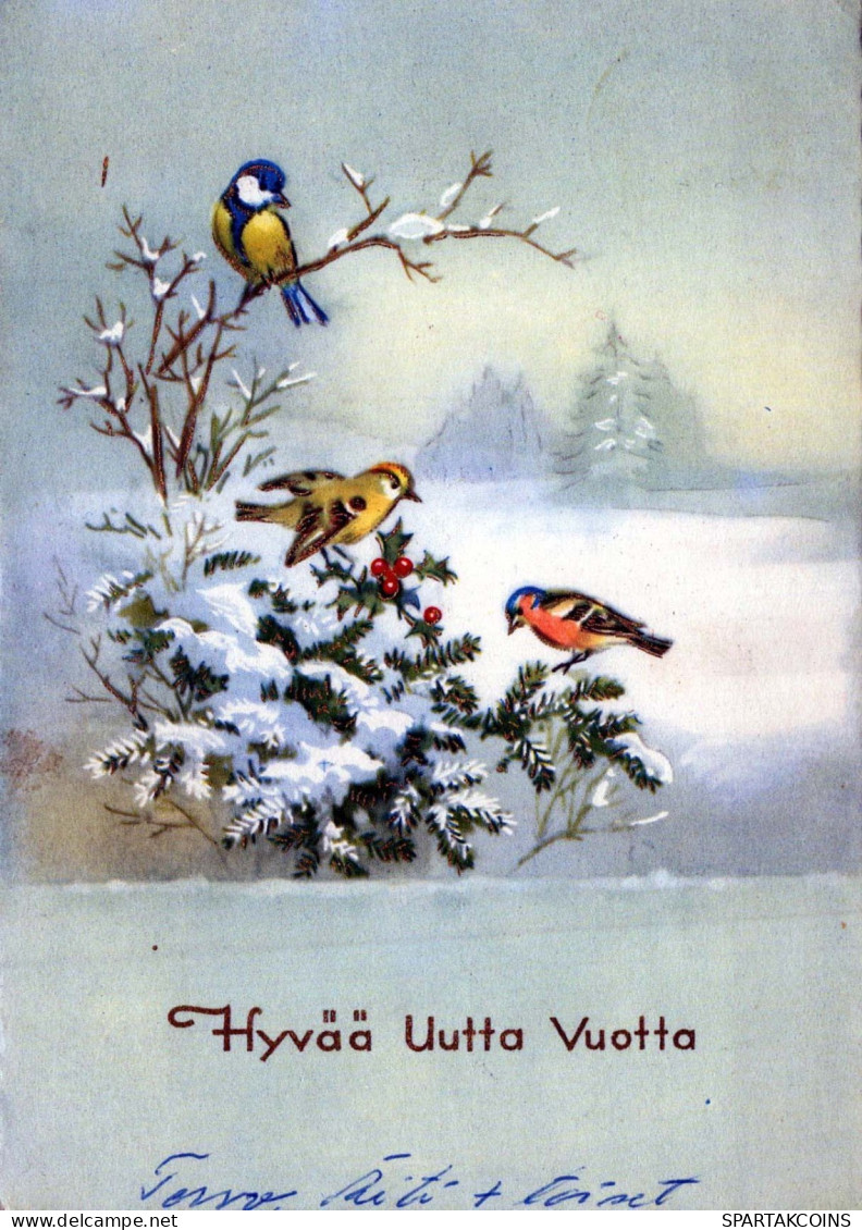 Buon Anno Natale Vintage Cartolina CPSM #PAT804.IT - Nieuwjaar