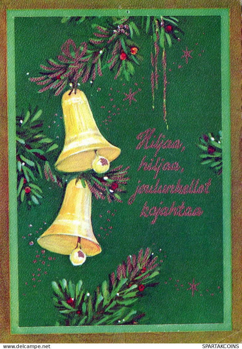 Buon Anno Natale BELL Vintage Cartolina CPSM #PAT499.IT - New Year