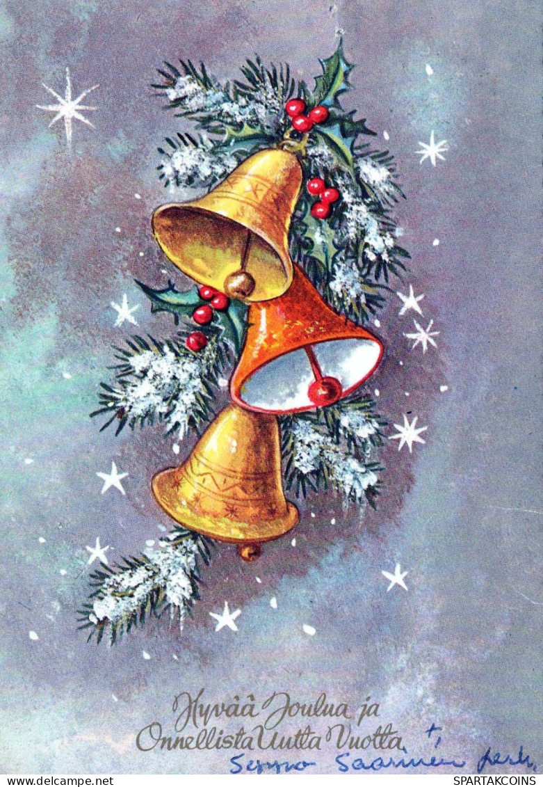 Buon Anno Natale BELL Vintage Cartolina CPSM #PAT435.IT - Nieuwjaar