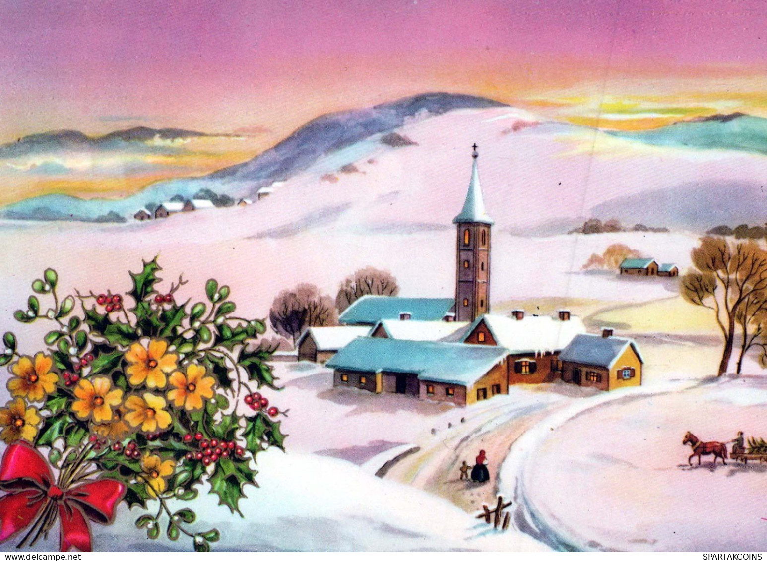 Buon Anno Natale Vintage Cartolina CPSM #PAT060.IT - Neujahr