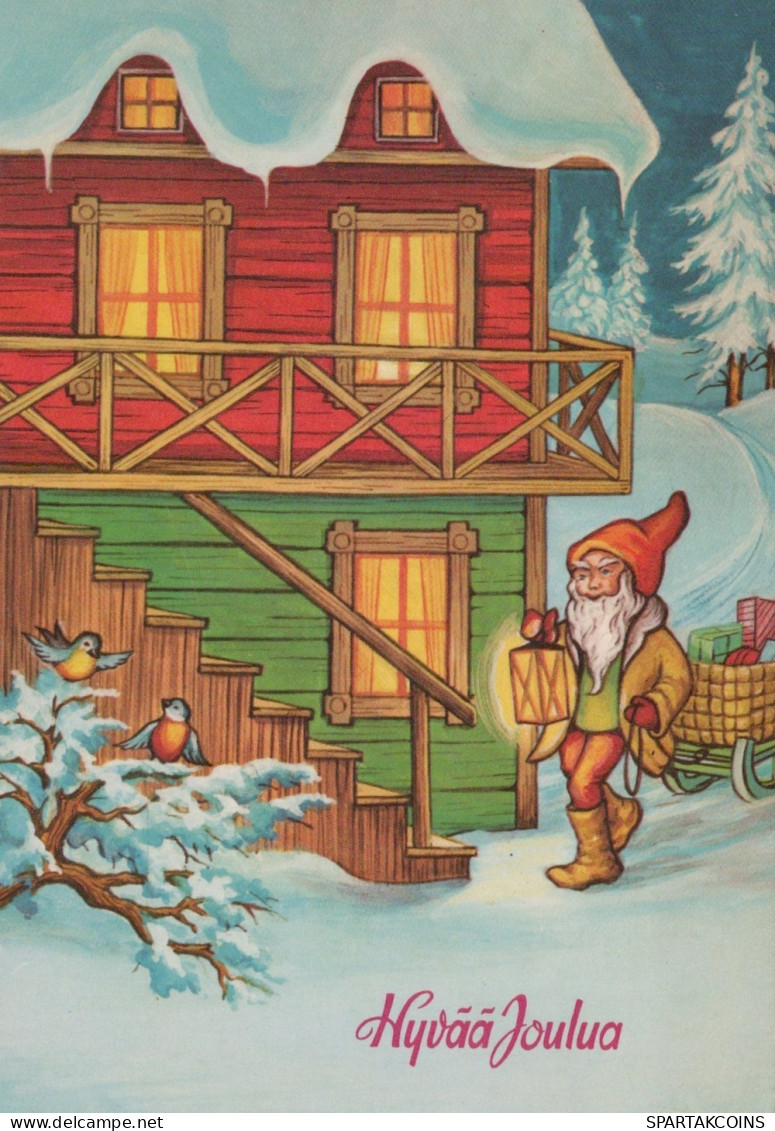 BABBO NATALE Natale Vintage Cartolina CPSM #PAK428.IT - Santa Claus