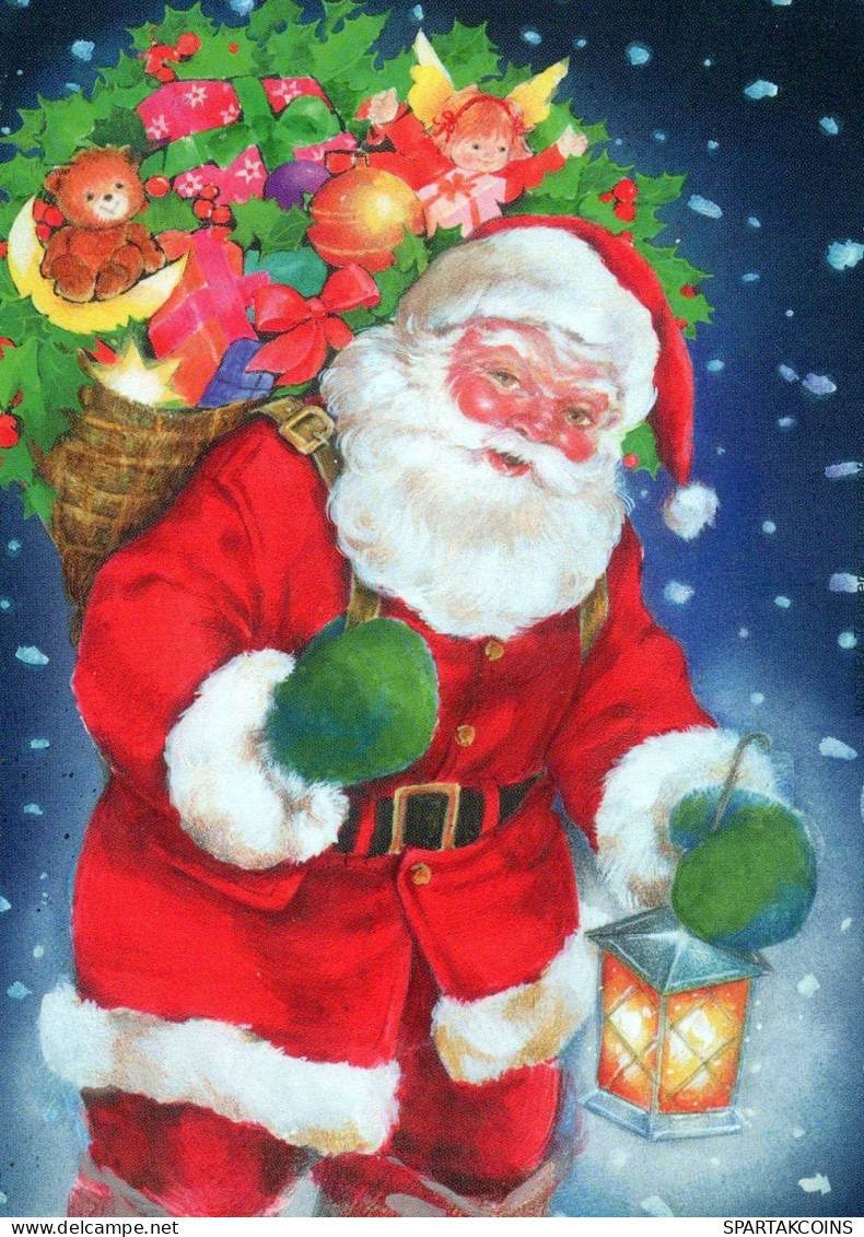 BABBO NATALE Natale Vintage Cartolina CPSM #PAK208.IT - Santa Claus