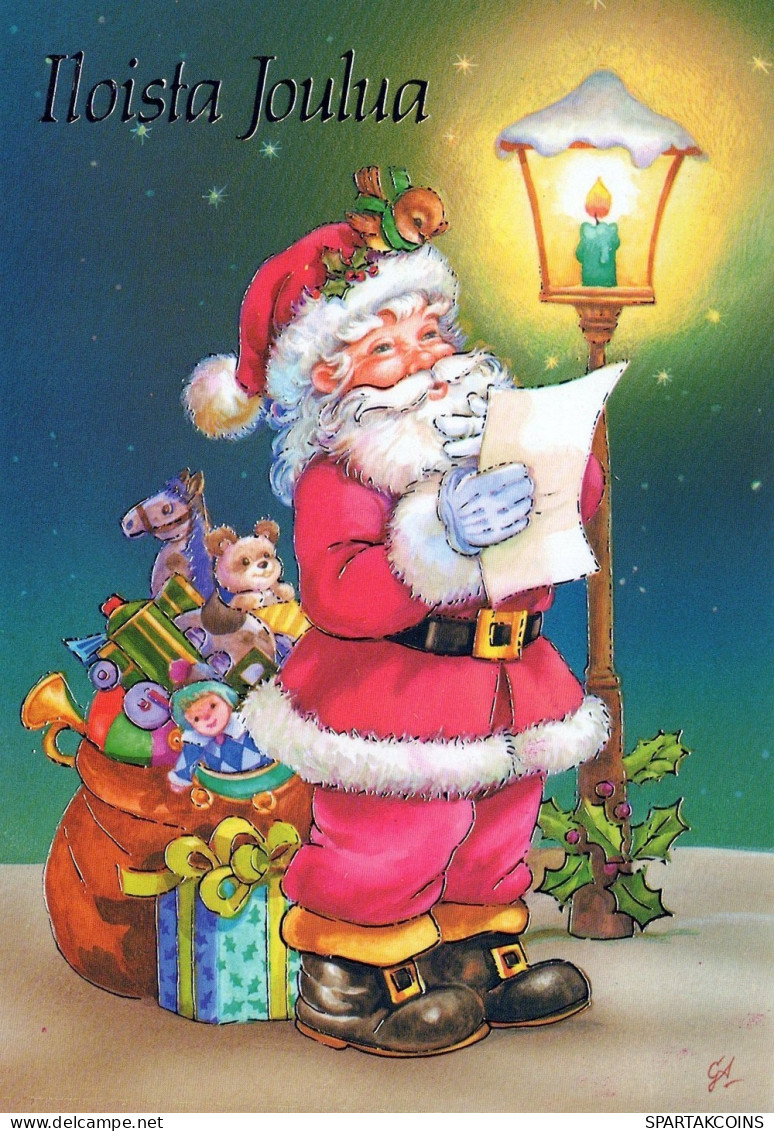 BABBO NATALE Natale Vintage Cartolina CPSM #PAJ580.IT - Kerstman