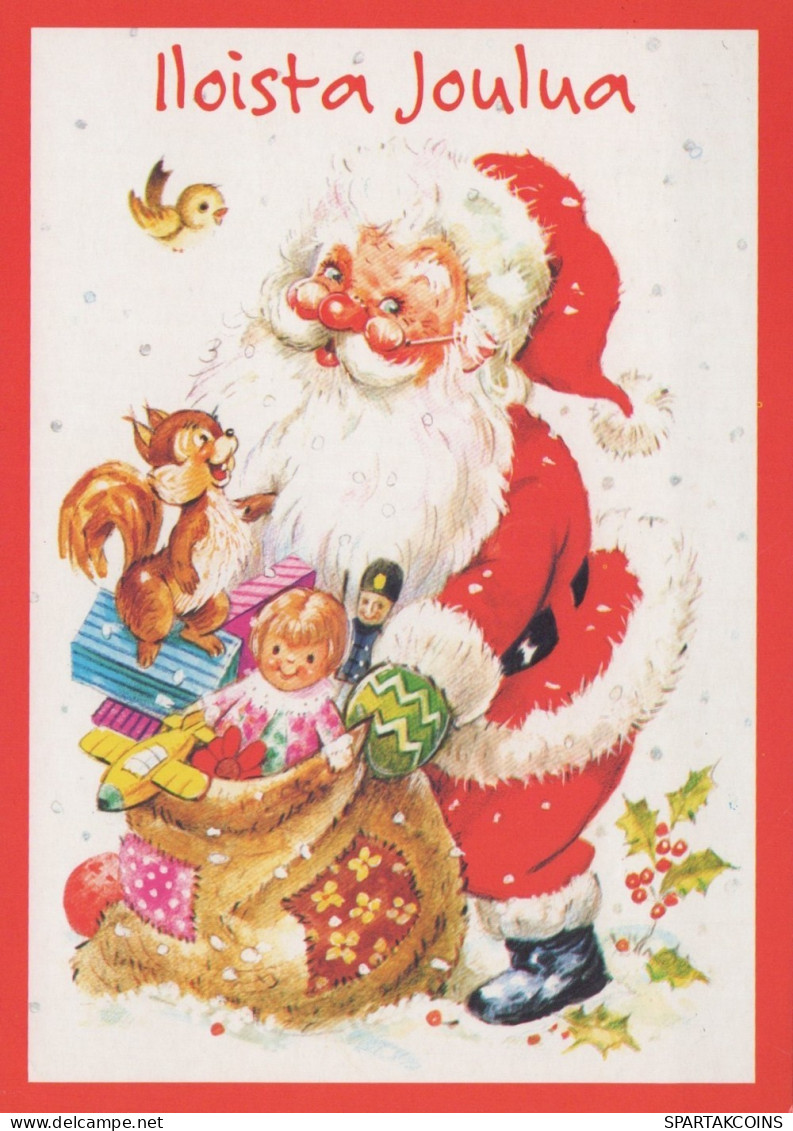 BABBO NATALE Natale Vintage Cartolina CPSM #PAJ513.IT - Santa Claus