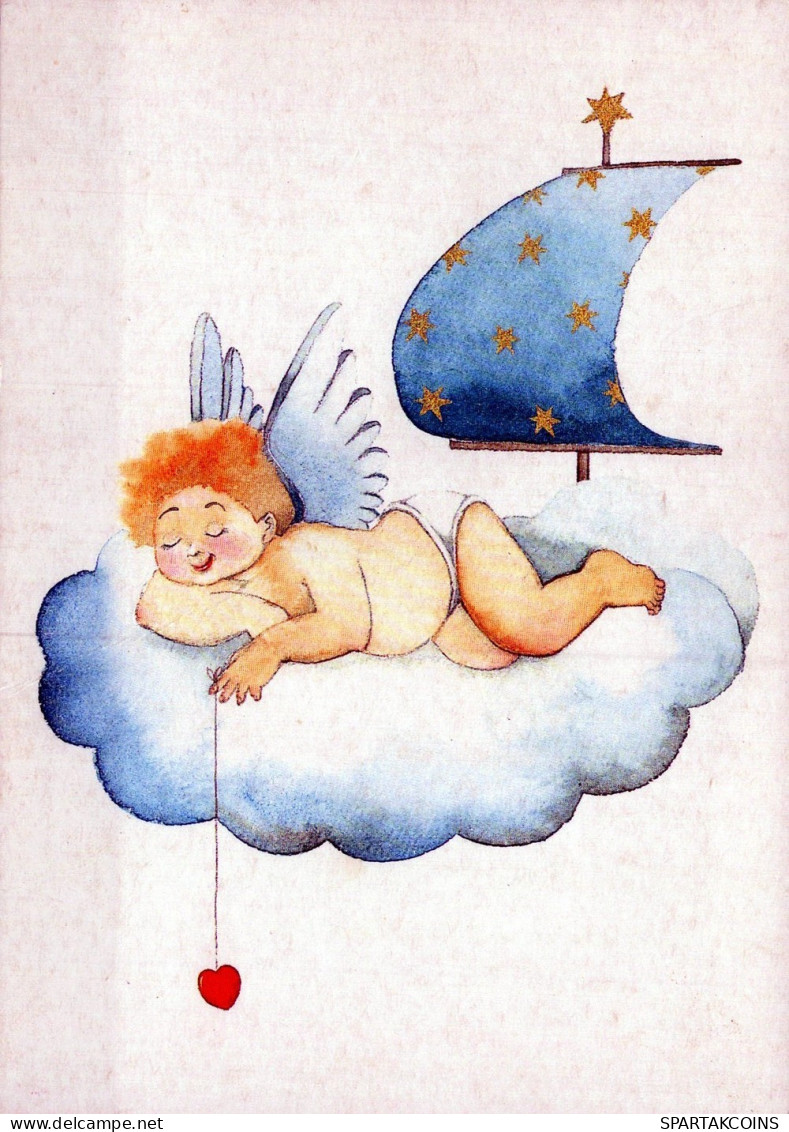 ANGELO Buon Anno Natale Vintage Cartolina CPSM #PAH682.IT - Anges