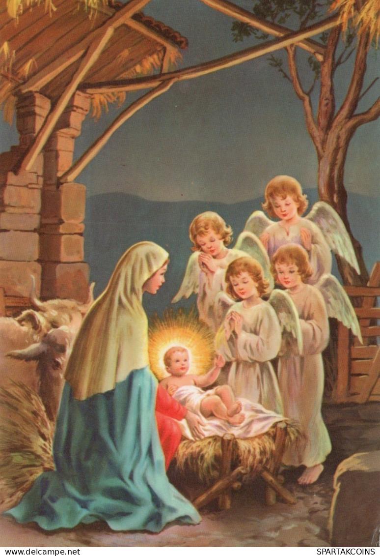 ANGELO Buon Anno Natale Vintage Cartolina CPSM #PAH804.IT - Angels
