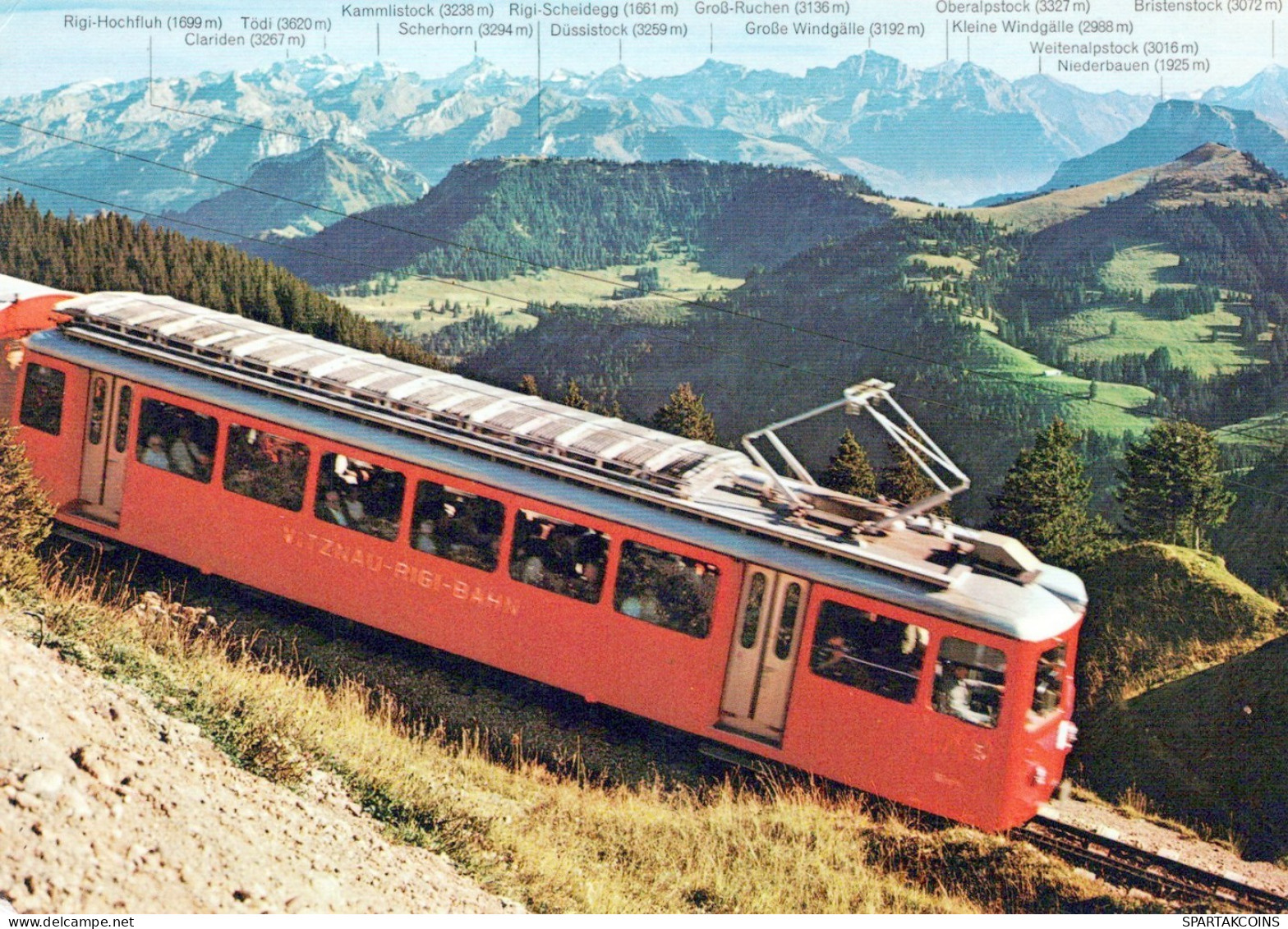 TRENO TRASPORTO FERROVIARIO Vintage Cartolina CPSM #PAA930.IT - Trains