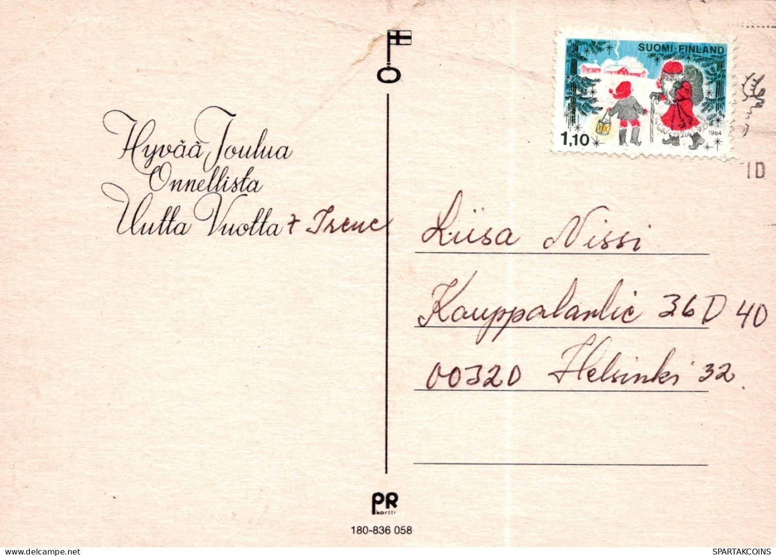 ANGELO Buon Anno Natale Vintage Cartolina CPSM #PAG990.IT - Engel