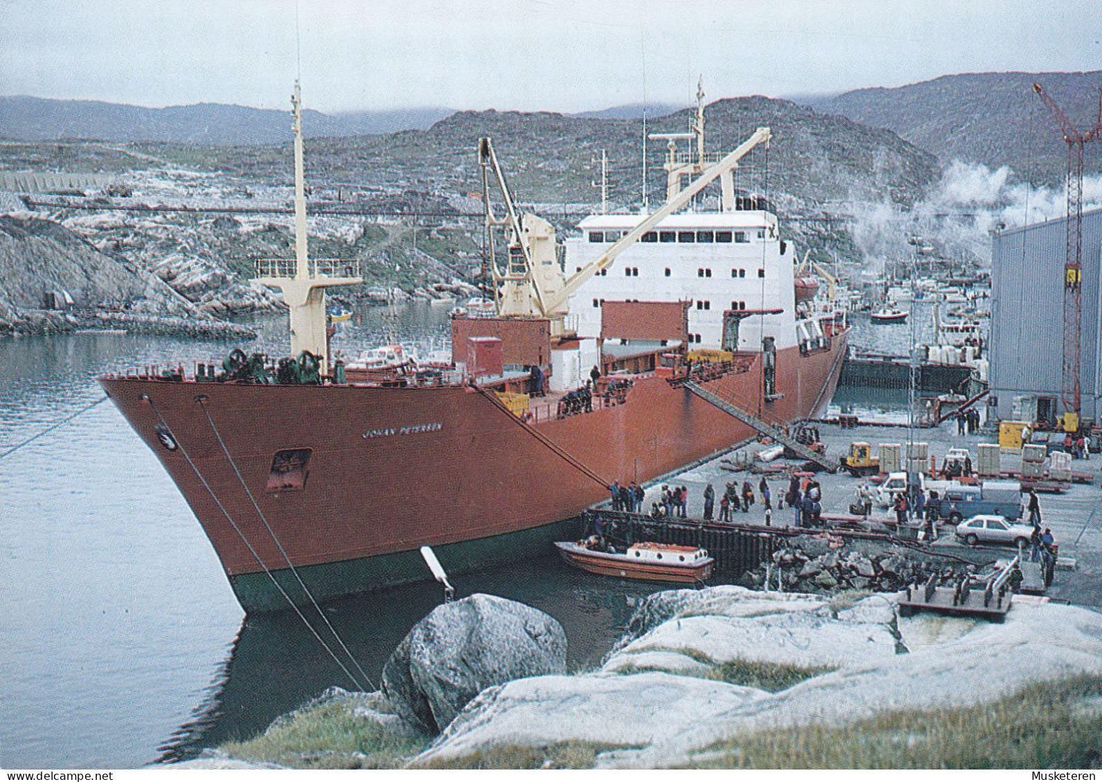 Greenland PPC M/S Johan Petersen Losser I Jakobshavn No. 220 Polar Card (2 Scans) - Greenland