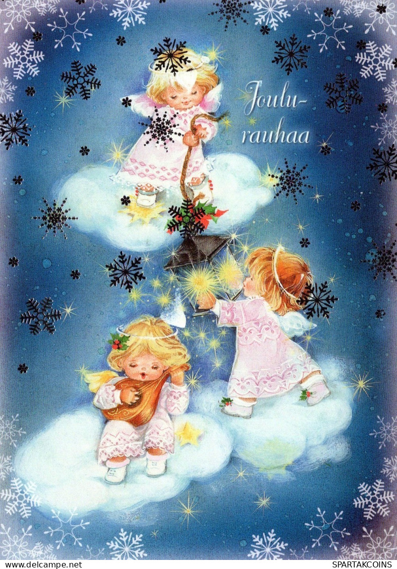 ANGELO Buon Anno Natale Vintage Cartolina CPSM #PAH179.IT - Angels