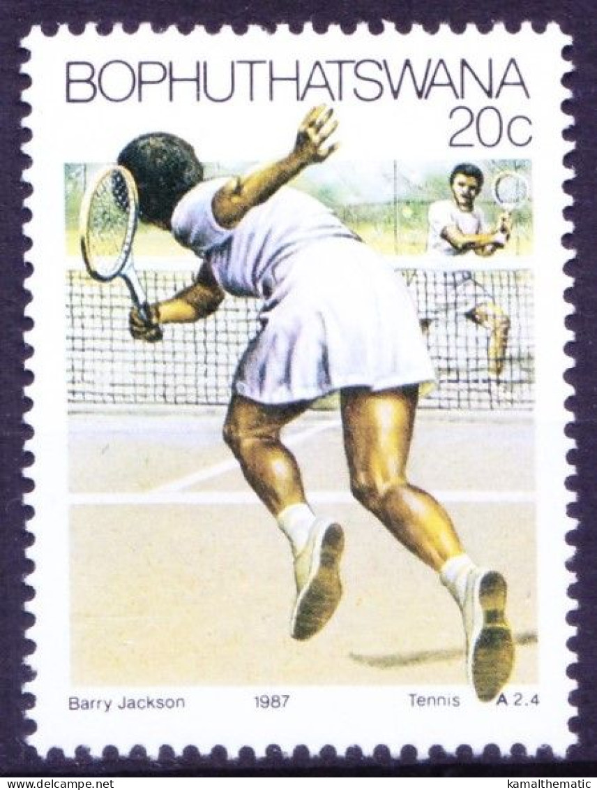 Bophuthatswana 1987 MNH, Sports Tennis - Tenis