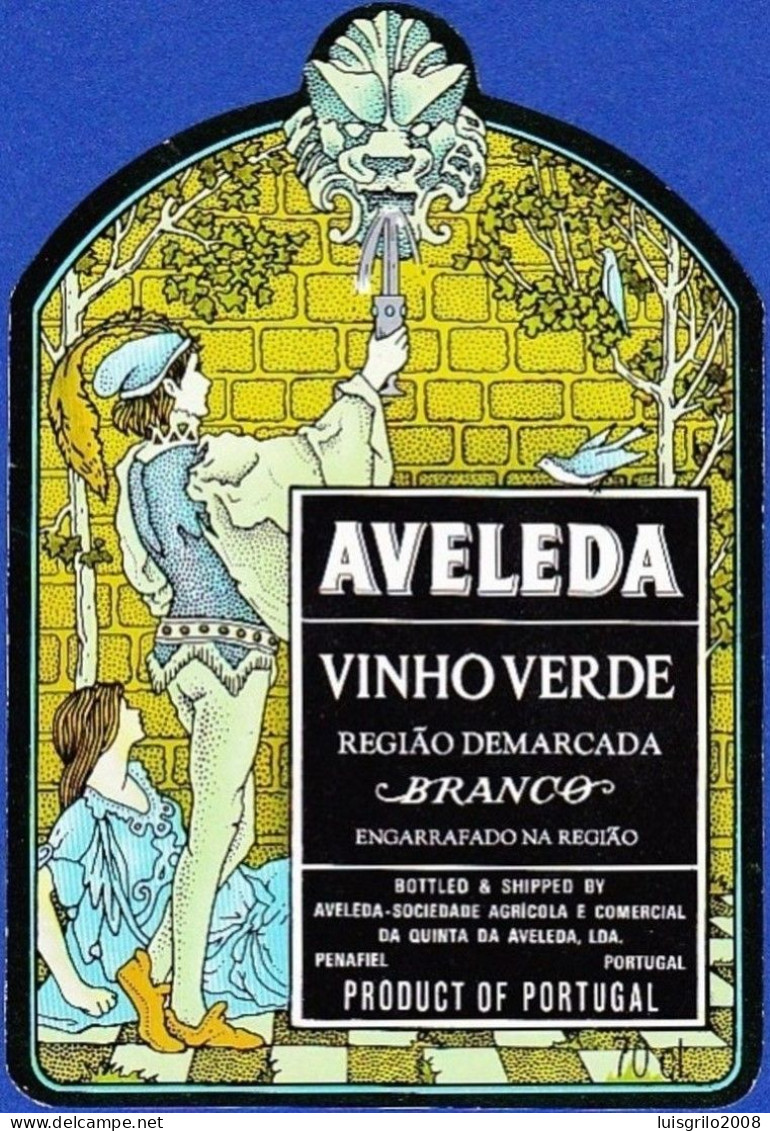 Wine Label, Portugal - AVELEDA . VINHO VERDE Branco -|- Quinta Da Aveleda, Penafiel - Altri & Non Classificati