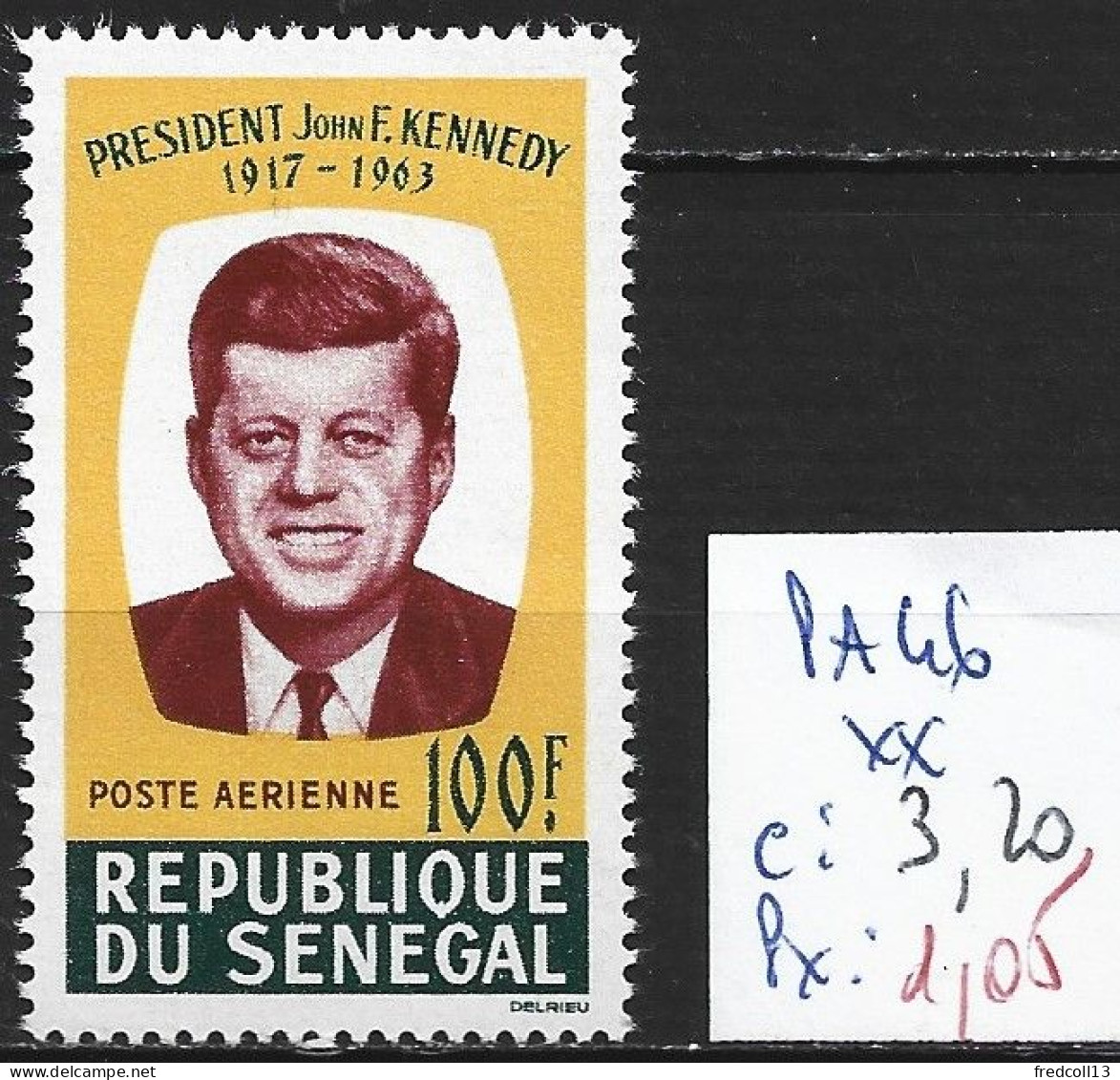 SENEGAL PA 46 ** Côte 3.20 € - Kennedy (John F.)