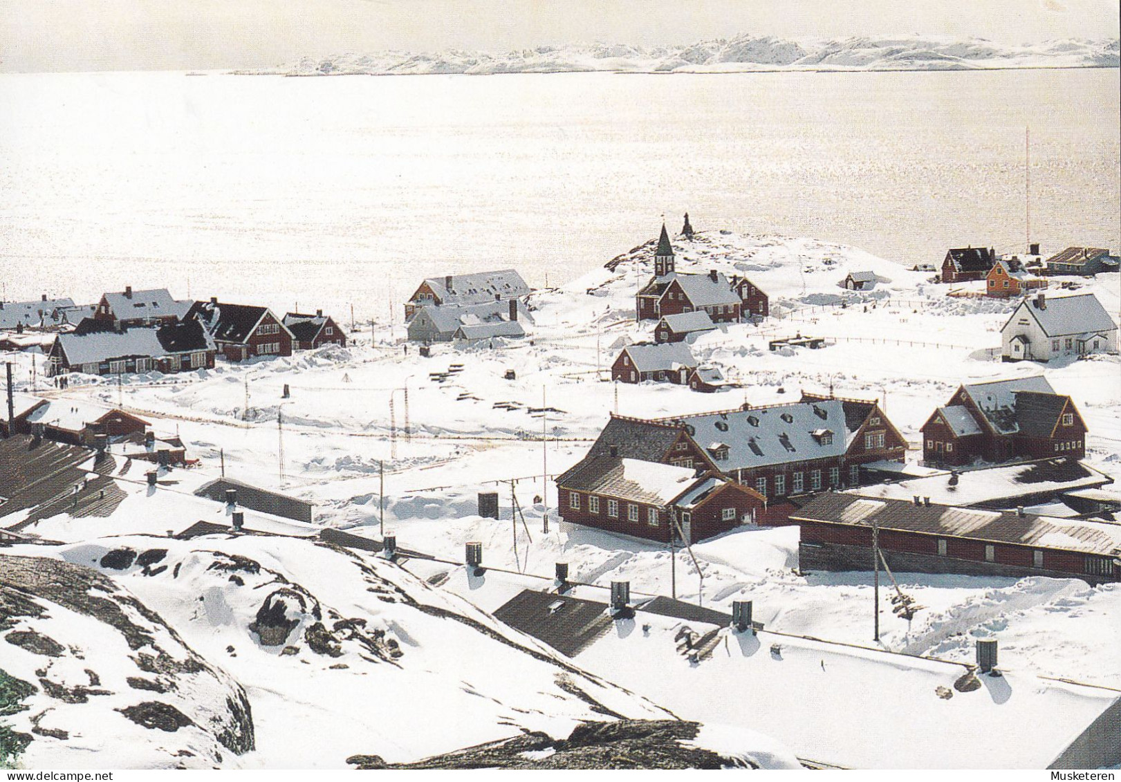 Greenland PPC Nuuk Den Gamle Bydel I Godthåb KGH 253 Polar Card (2 Scans) - Grönland