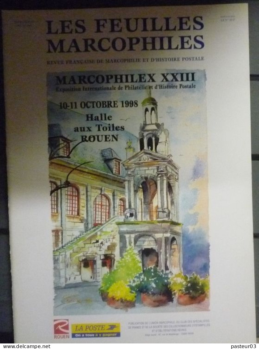 Feuilles Marcophiles De L'Union Marcophile N° 294 Marcophilex XXIII Rouen 1998 - Frans (vanaf 1941)