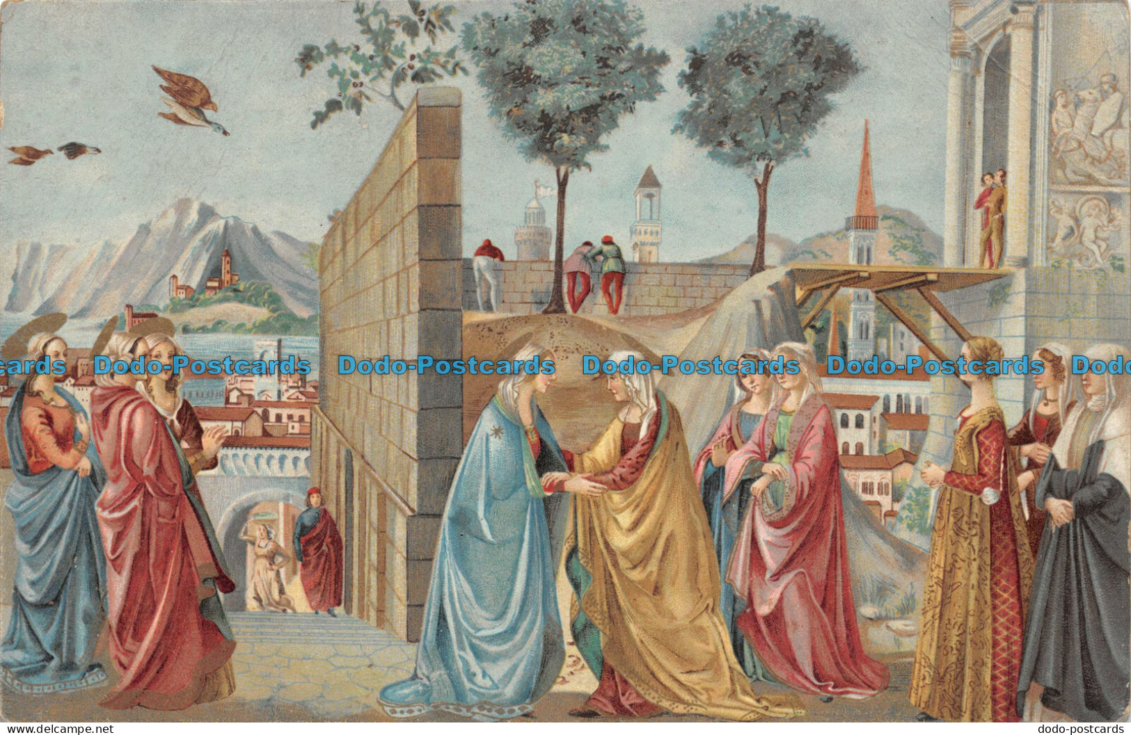 R075111 Visit Of The Virgin To Elizabeth. Ghirlandaio. Firenze. S. Maria Novella - World