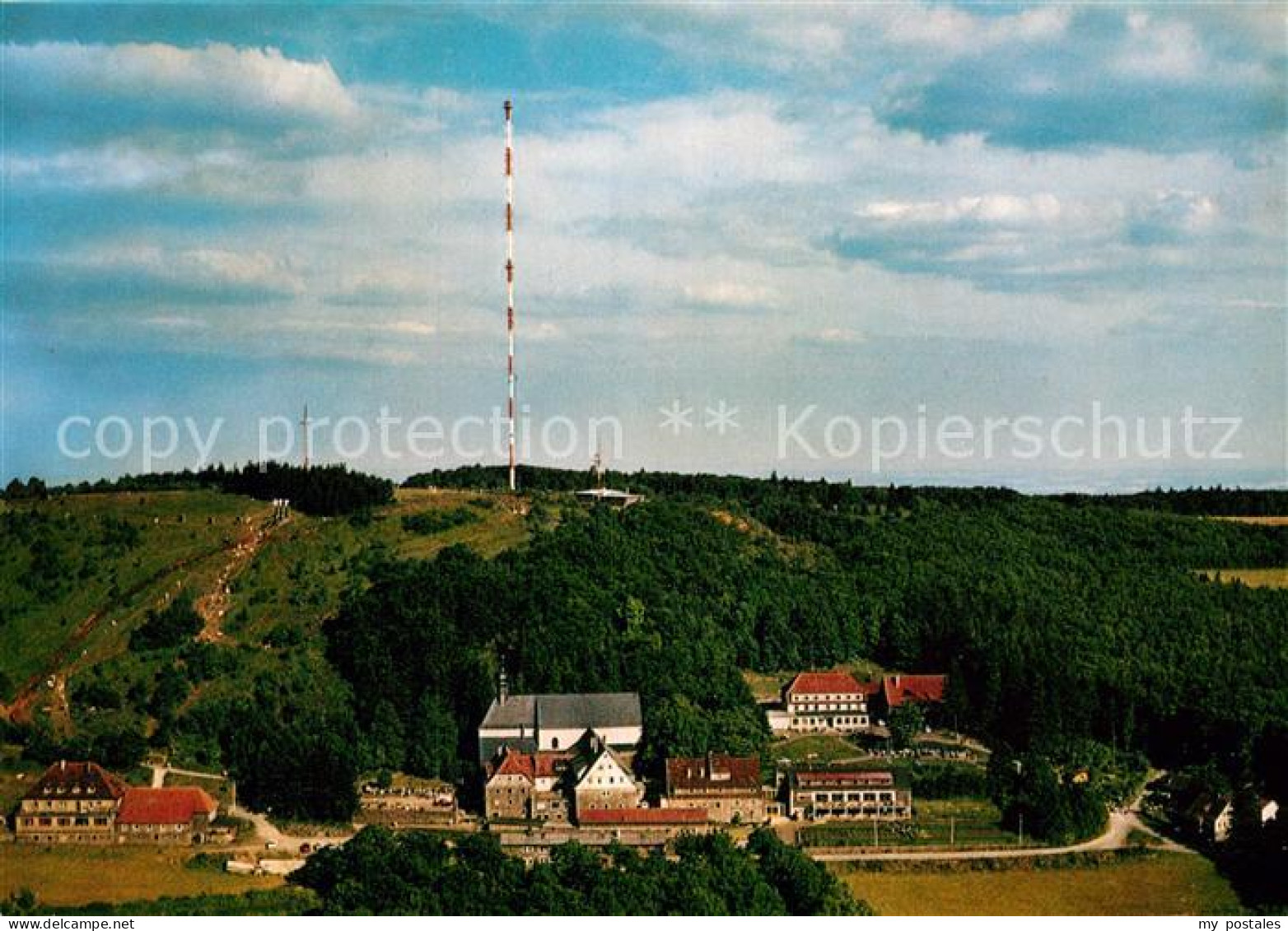 73016350 Kreuzberg Rhoen Kloster Fliegeraufnahme Kreuzberg Rhoen - Autres & Non Classés