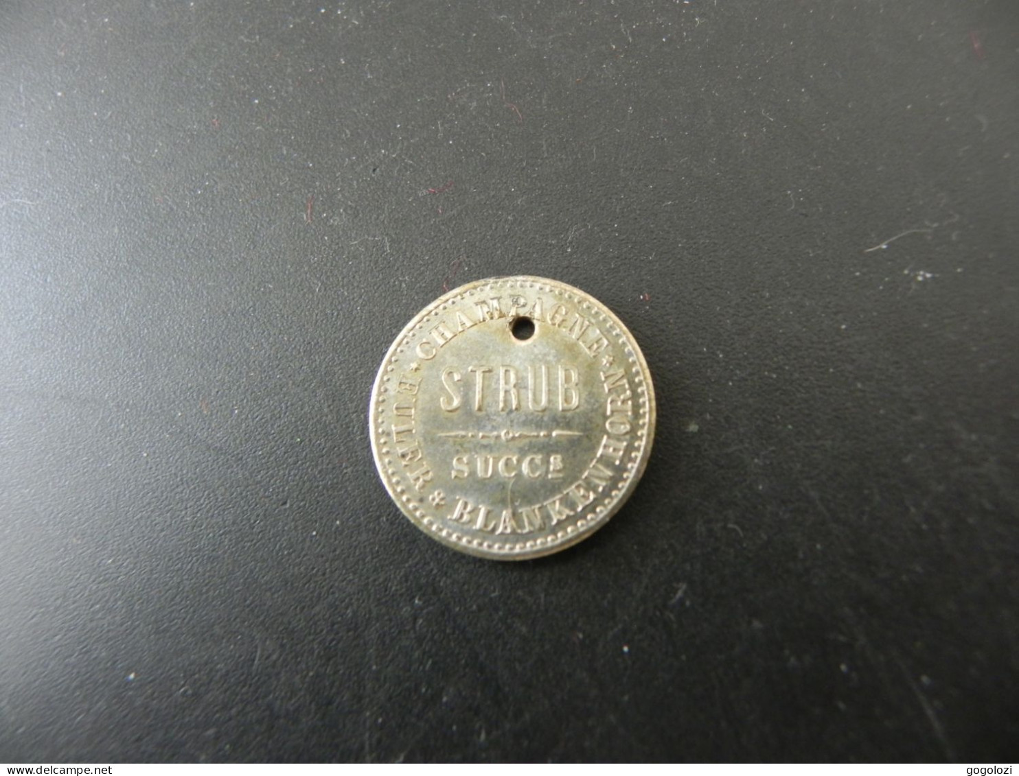 Jeton Token Schweiz Suisse Switzerland - Champagne Strub Succs Blankenhorn & Co. - Andere & Zonder Classificatie