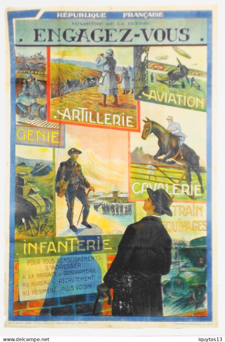 CPM - L' Armée à Travers L'Affiche > ENGAGEZ-VOUS - Illustr. : Géo MICHEL - TBE - Patriotiques