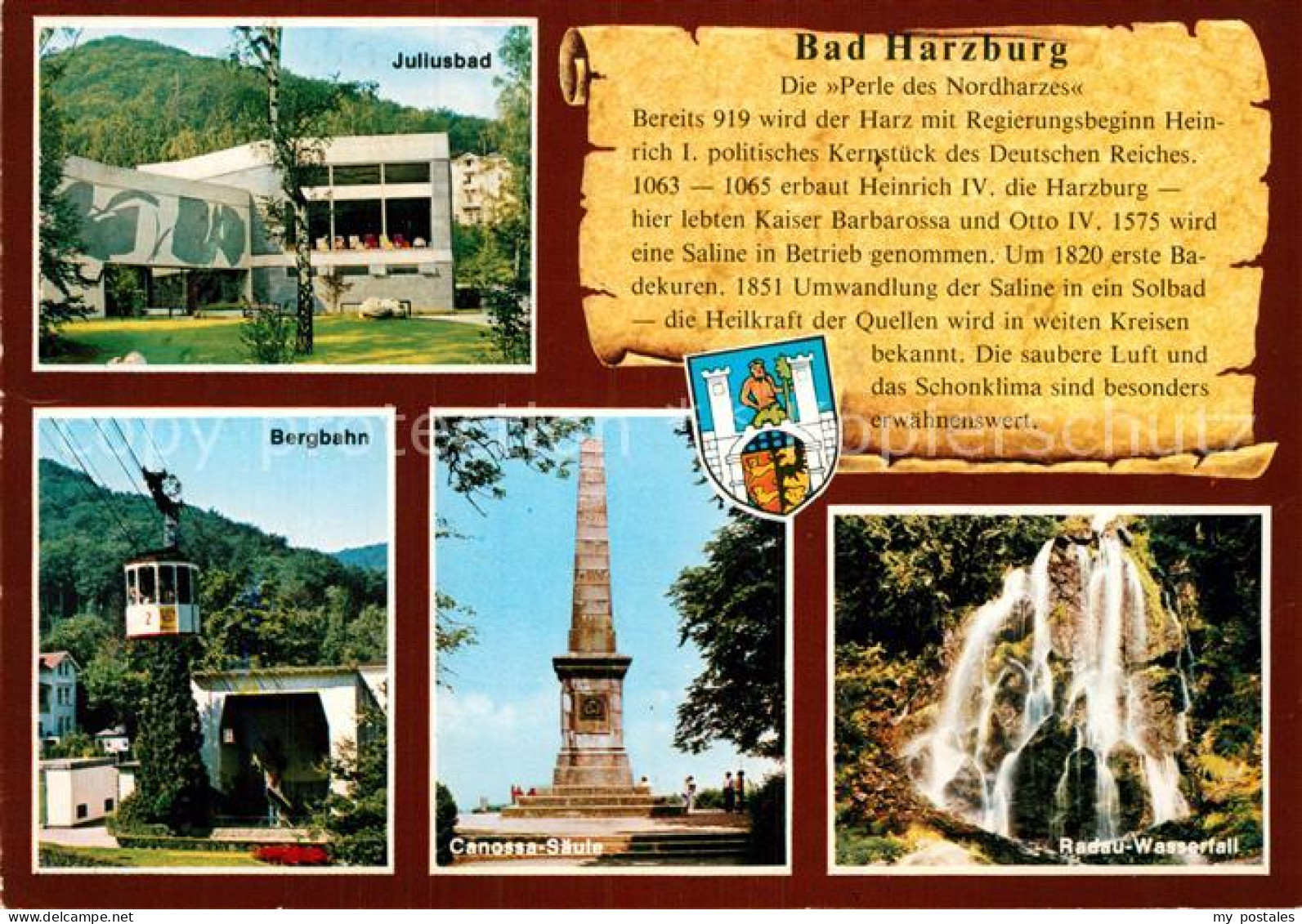 73013624 Bad Harzburg Juliusbad Bergbahn Canossa Saeule Radau Wasserfall Bad Har - Bad Harzburg