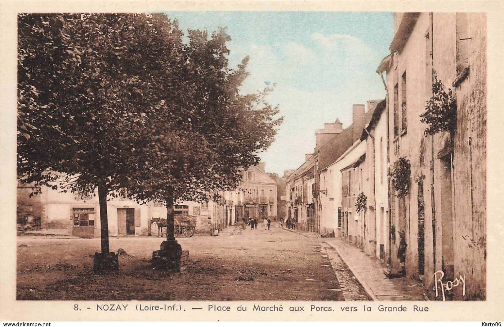 Nozay * Place Du Marché Aux Porcs , Vers La Grande Rue * Villageois - Other & Unclassified