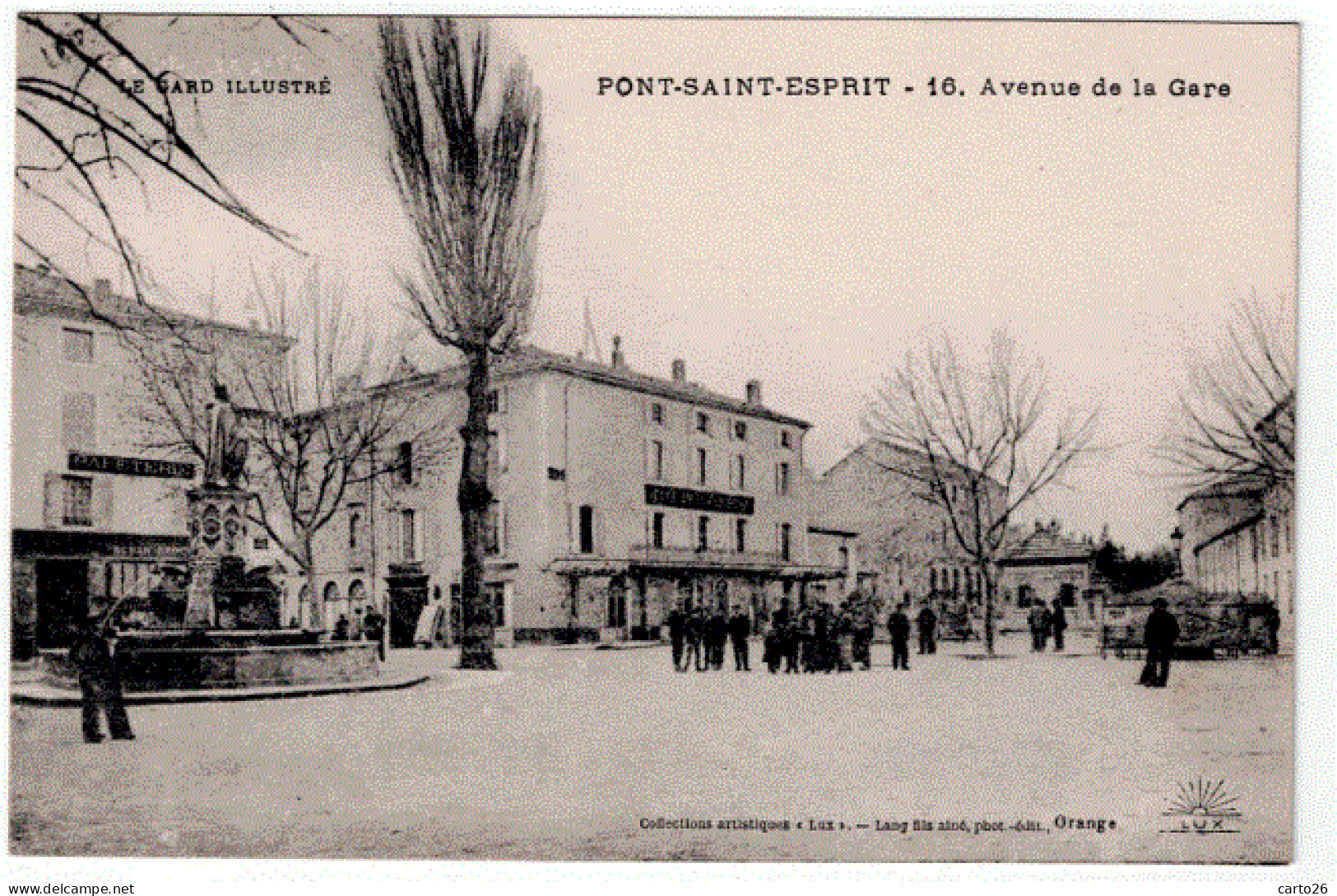 07-Ardéche  * PONT St ESPRIT - Avenue De La Gare - Carte Neuve - Voir Scan * - Altri & Non Classificati