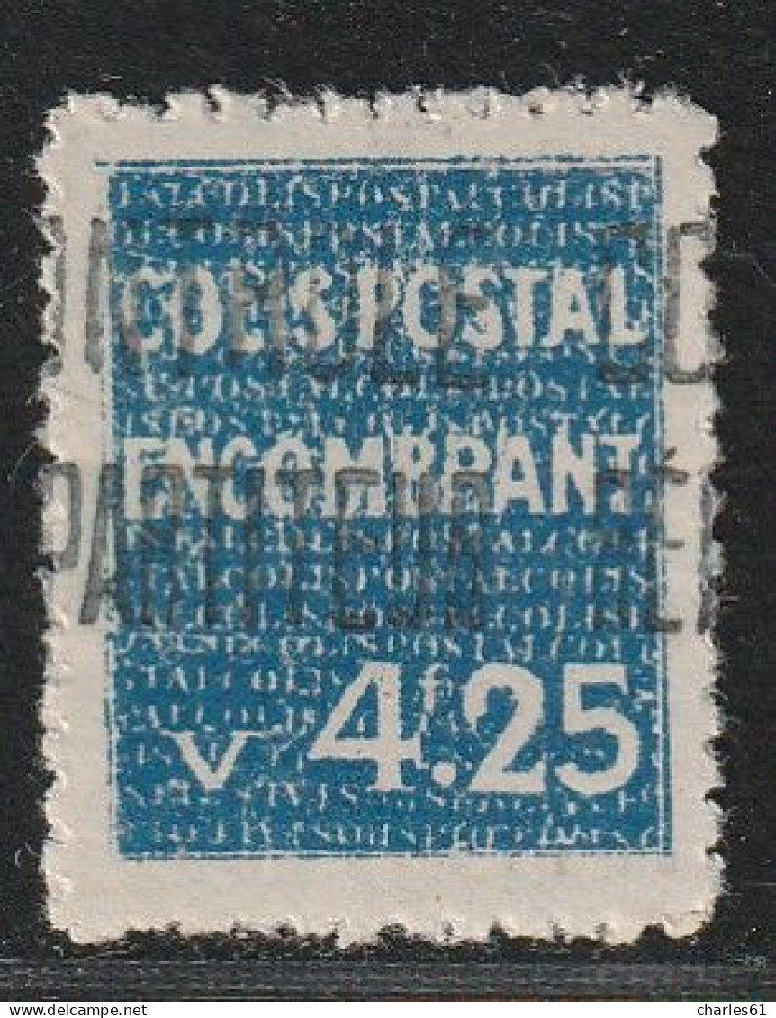 ALGERIE - COLIS POSTAUX - N°41 ** (1935-38) 4f25 Bleu - Colis Postaux