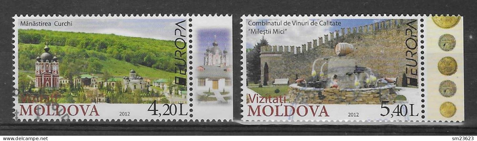 Moldawien / Moldova 2012  Mi.Nr. 793 / 794 , EUROPA CEPT / Visite - Gestempelt / Fine Used (o) - 2012